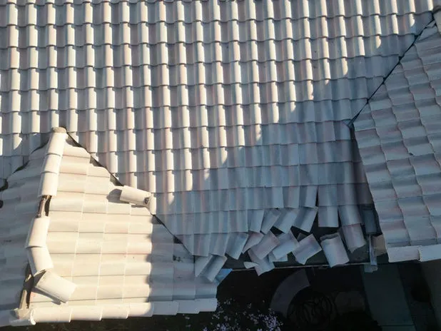 Professional tile roof maintenance service